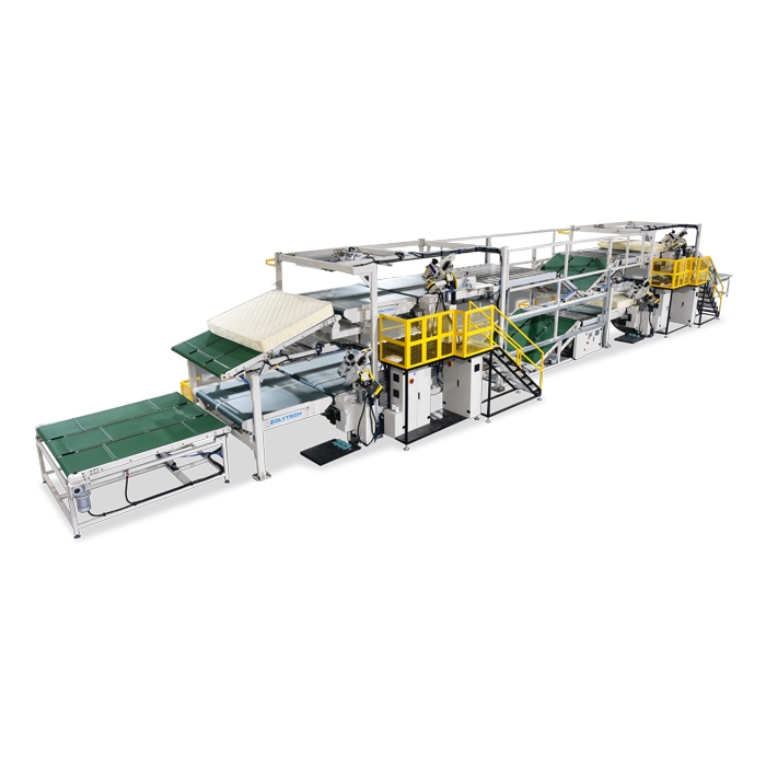 Производственная линия окантовочной машины для двуслойных матрасов ZLT-DTE-6A