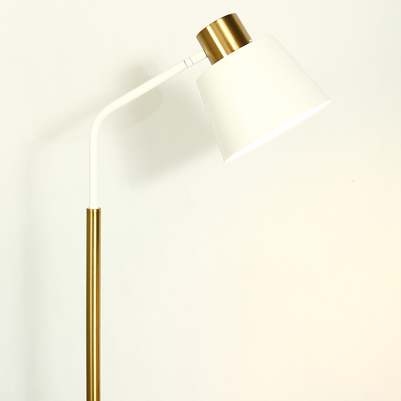 American vintage light luxury bedroom study vertical floor lamp