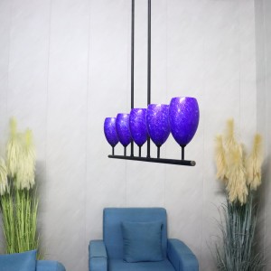 Restaurant chandelier five-head modern simple light luxury lighting dining room home kitchen table lamp new creative lamps