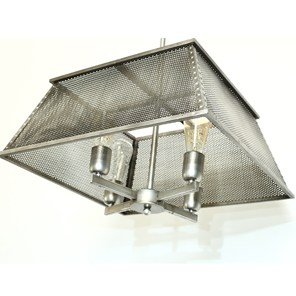 Stainless steel glossy vintage old European and American style chandelier