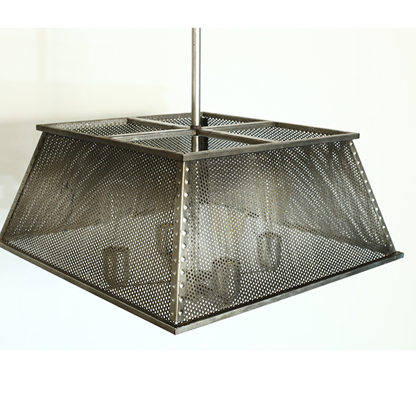 Stainless steel glossy vintage old European and American style chandelier