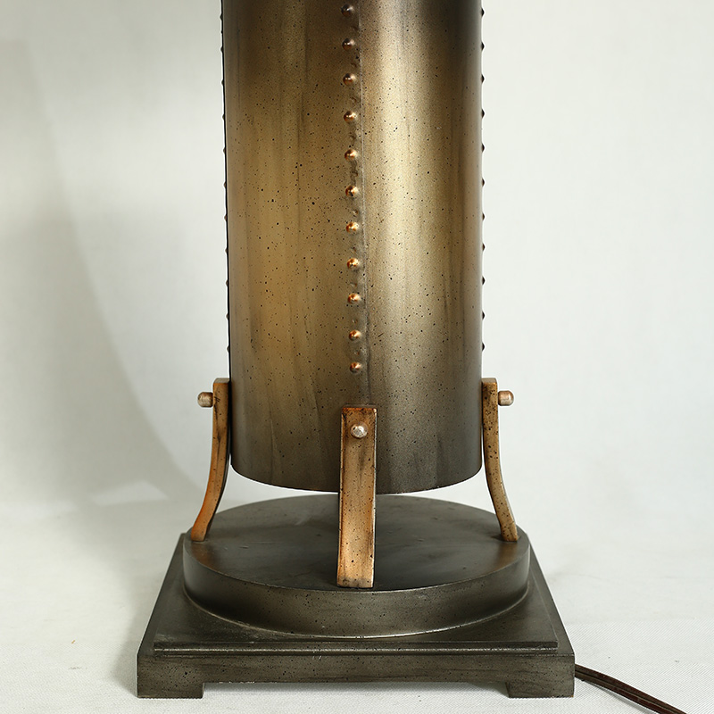 Vintage distressed European style handmade floor lamp