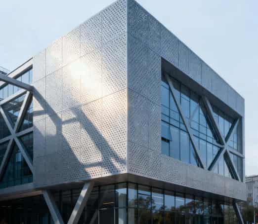 Custom perforated aluminum single-panel sound-absorbing and decorative dual-purpose curtain wall and ceiling panels