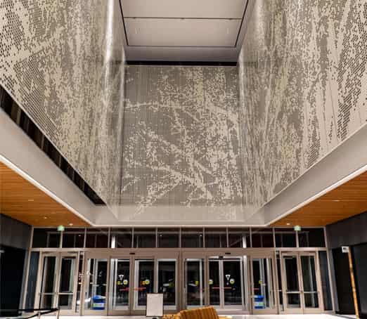 Artistic carved aluminum single-panel hollow decorative curtain wall and ceiling special material