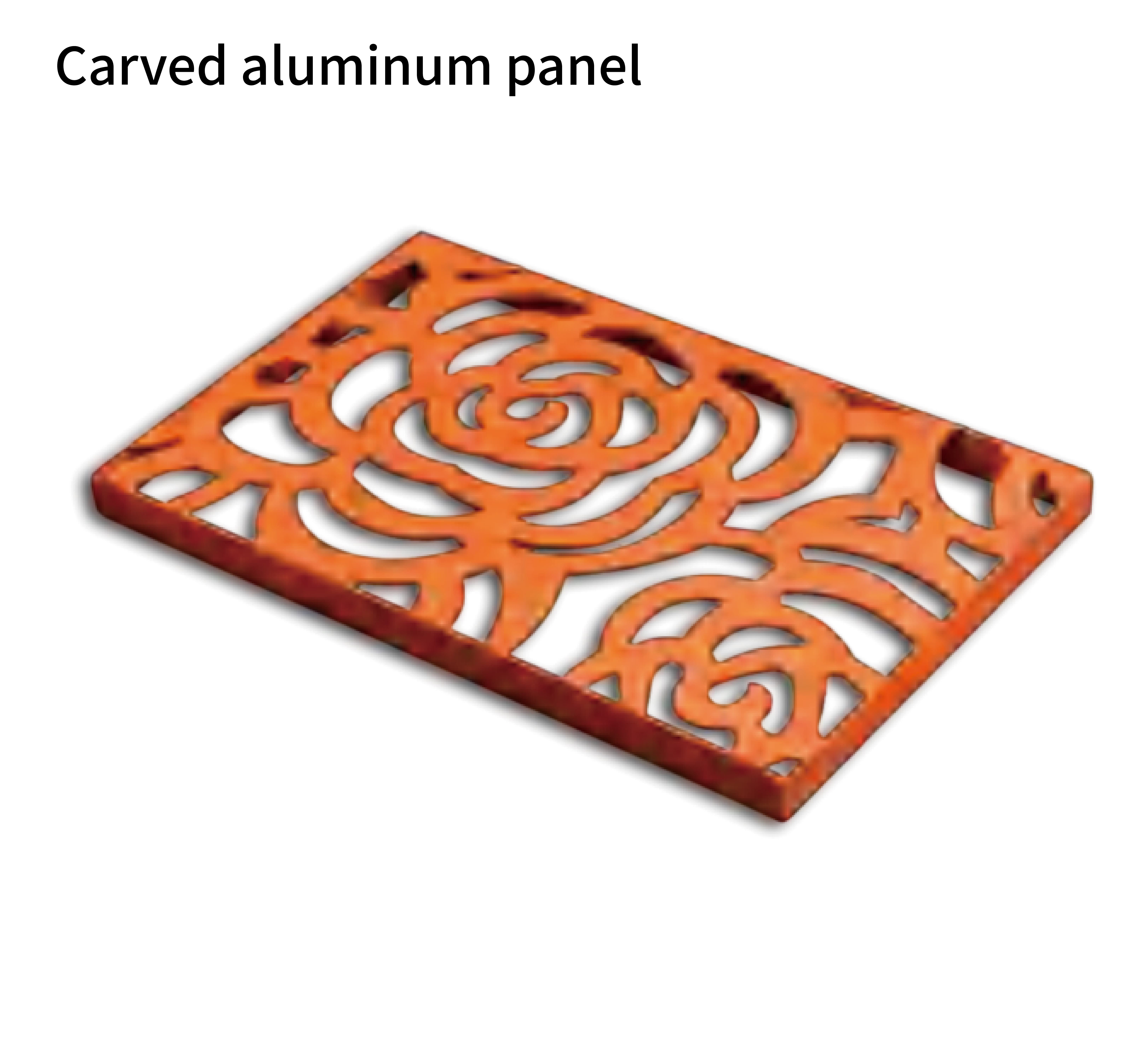 Carved aluminum panels