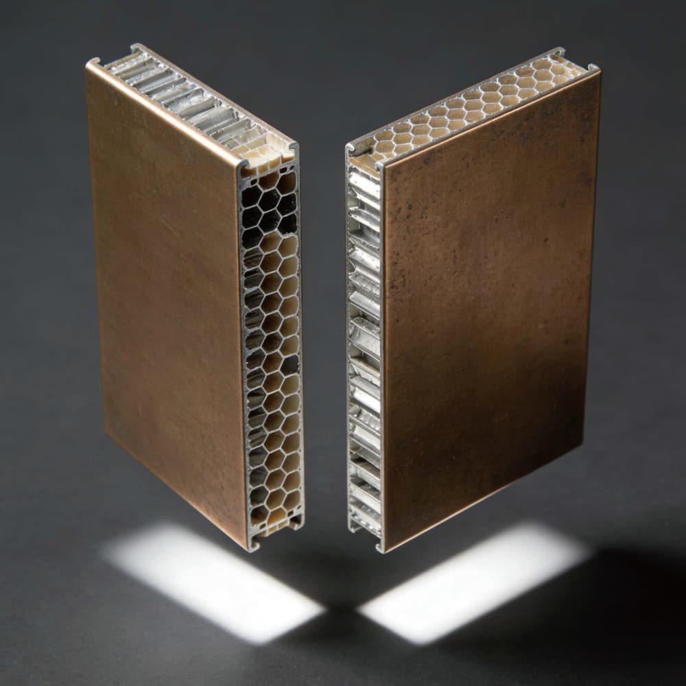 Wood grain honeycomb panel