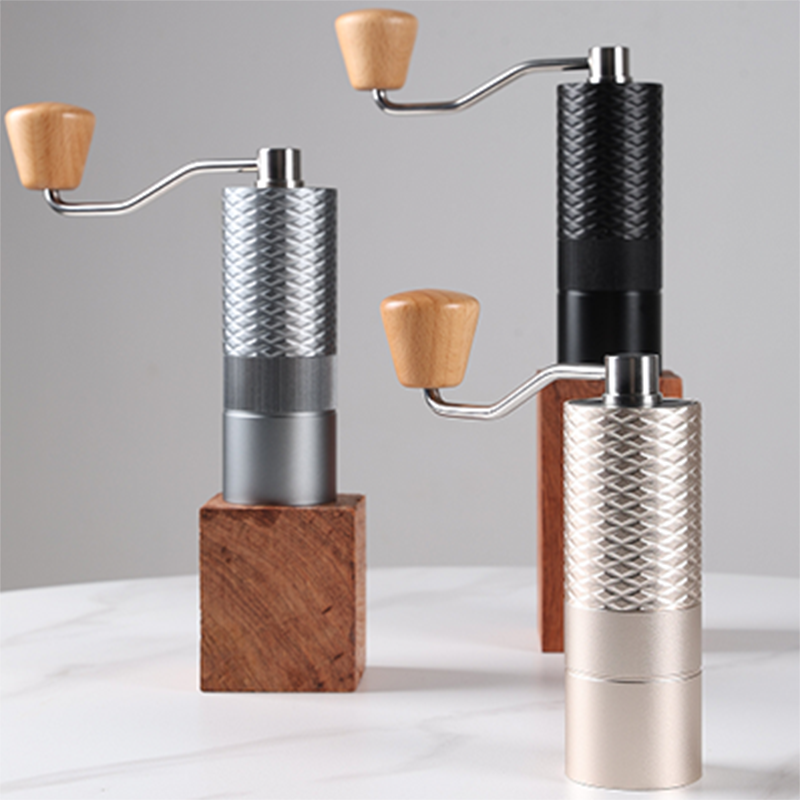 Commercial use mill set toper accurate espresso  conical burr  portable manual adjustable coffee grinder  stainless  for gift