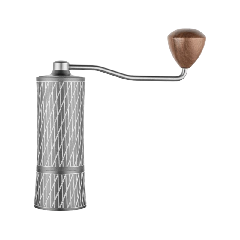 China Manufacturer Supply Mini Wood Handle Coffee Espresso Grinder Black Burr Mill Coffee Grinder