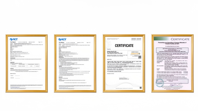 Product certificate