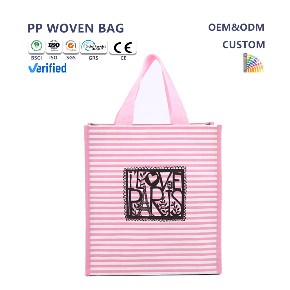 2025 Factory Specializes in Premium Quality Reusable PP-Woven Lamination Gift Bag for Shopping