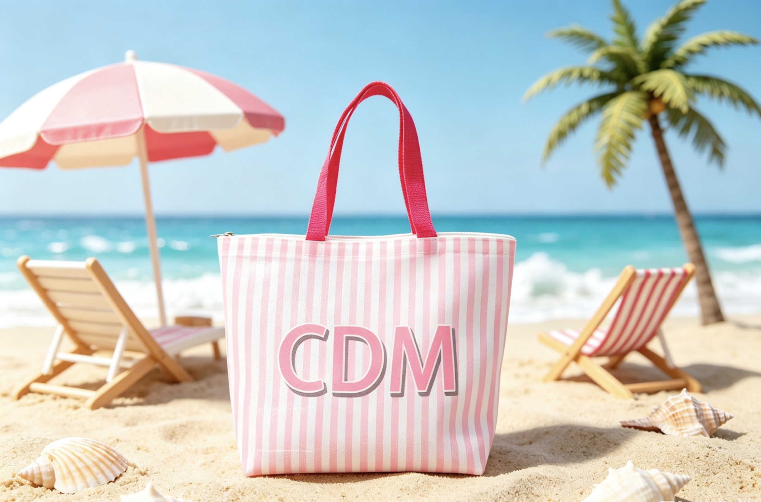 2026 Custom Baby Pink Mesh Beach Shopping Bag Large Capacity Durable Grocery Shopping Bag