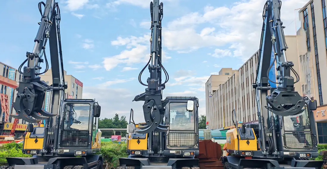 Multi-scenario efficient solution for excavator wood grapple equipment advantage