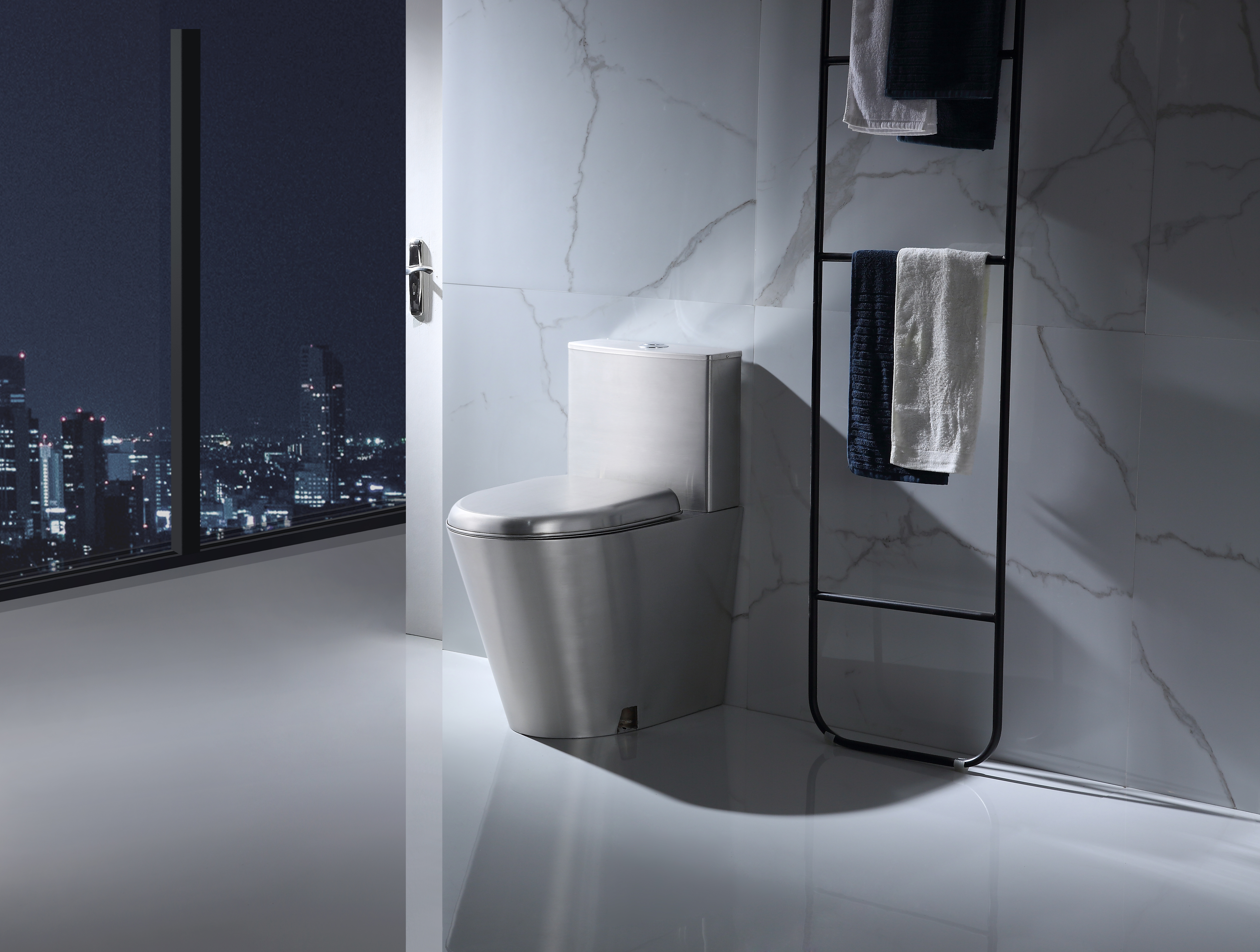 Stainless steel toilet