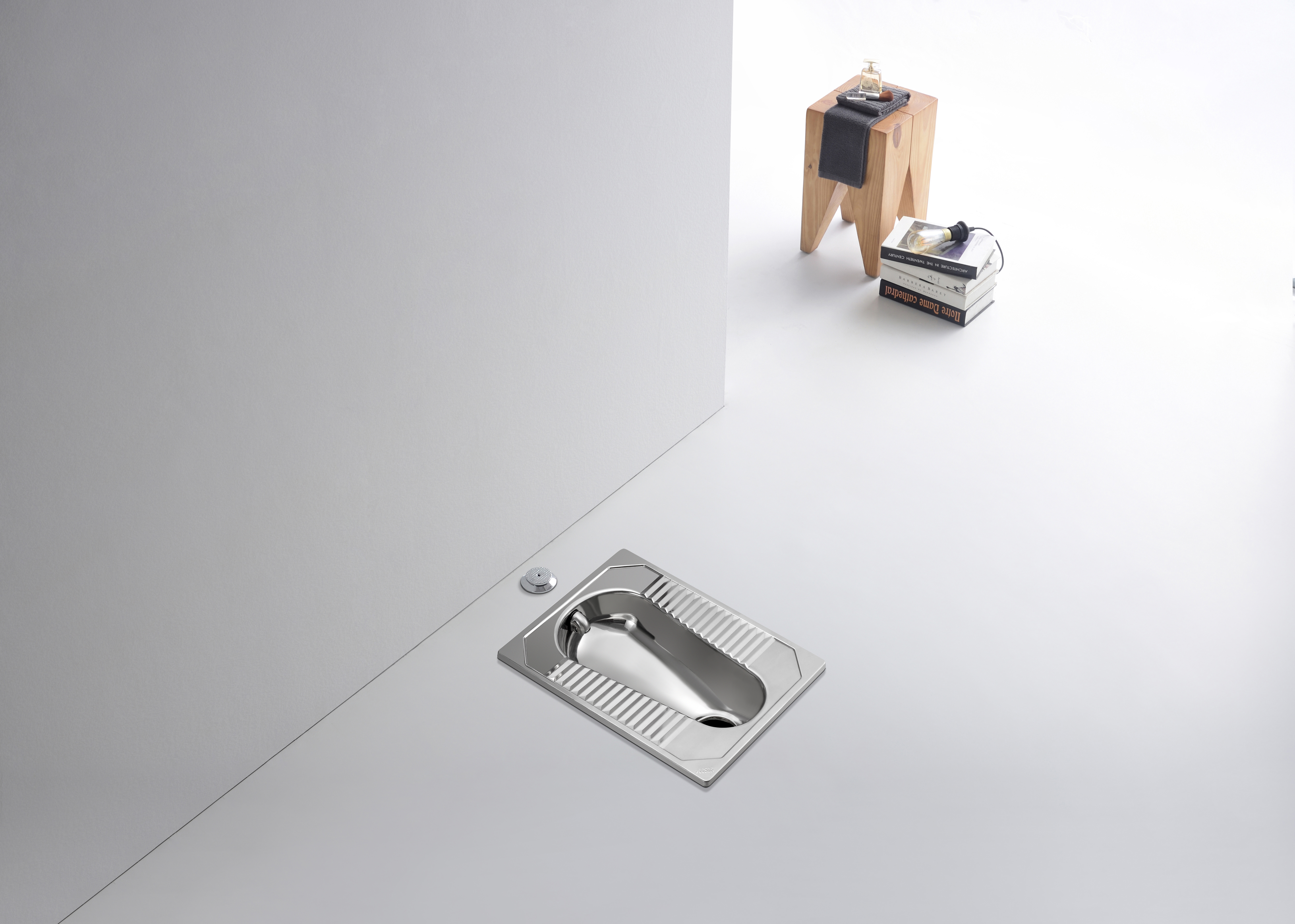 Stainless steel squat toilet