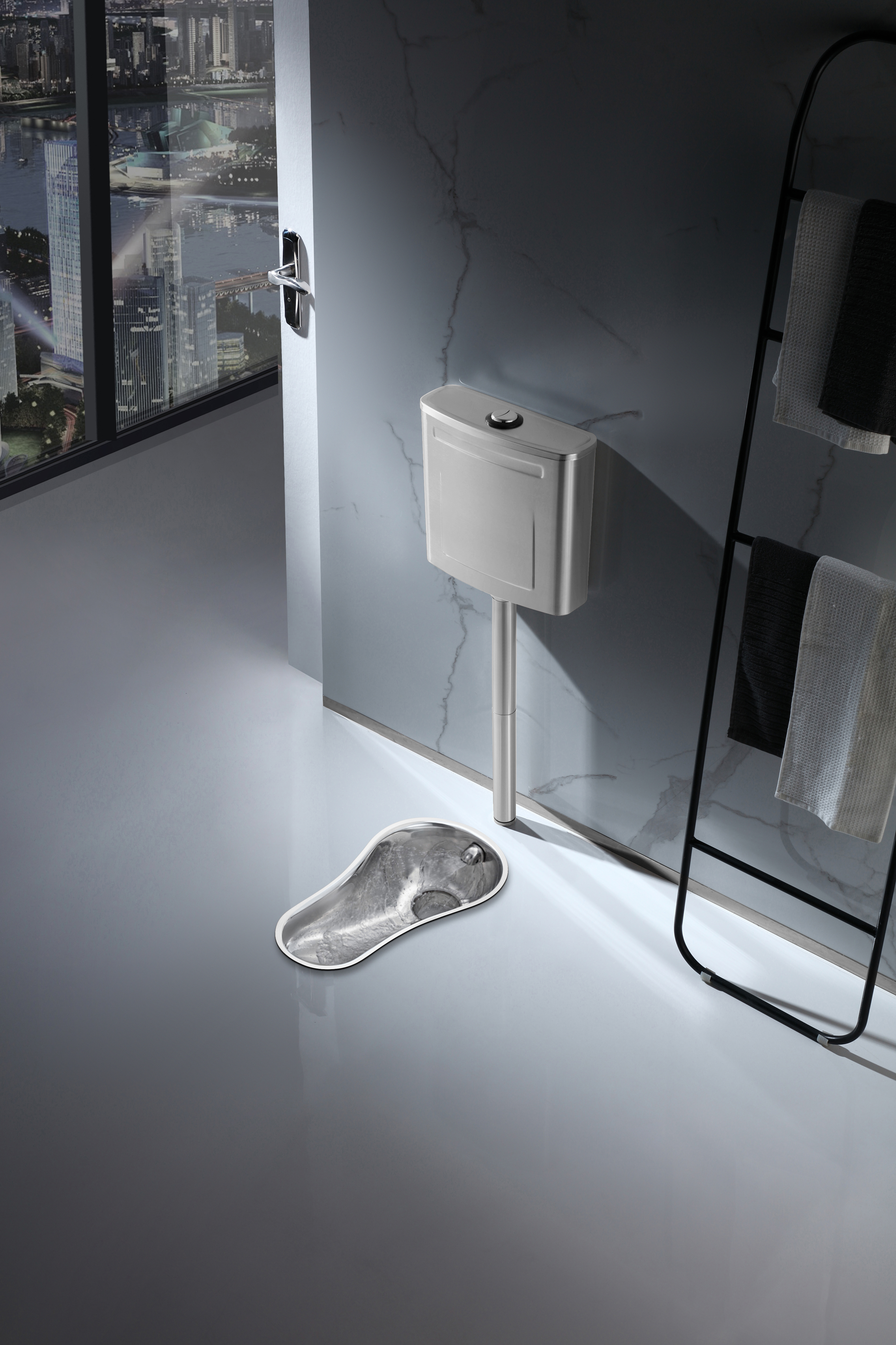 Stainless steel squat toilet