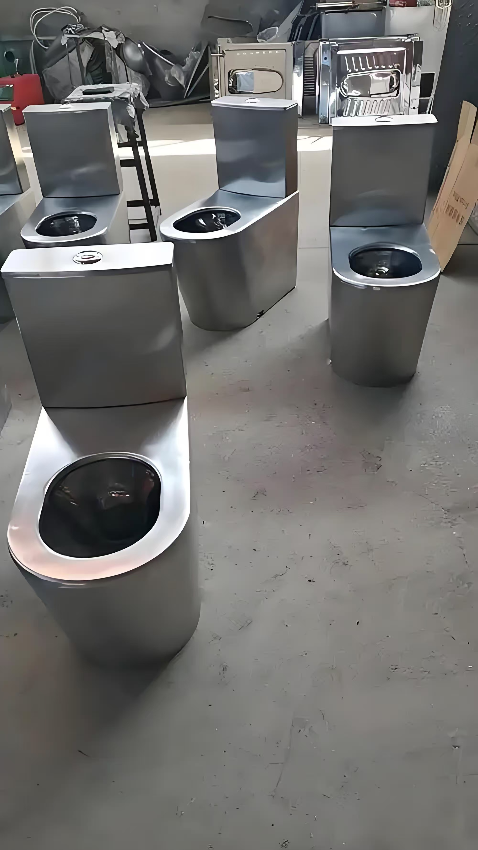 Stainless steel toilet