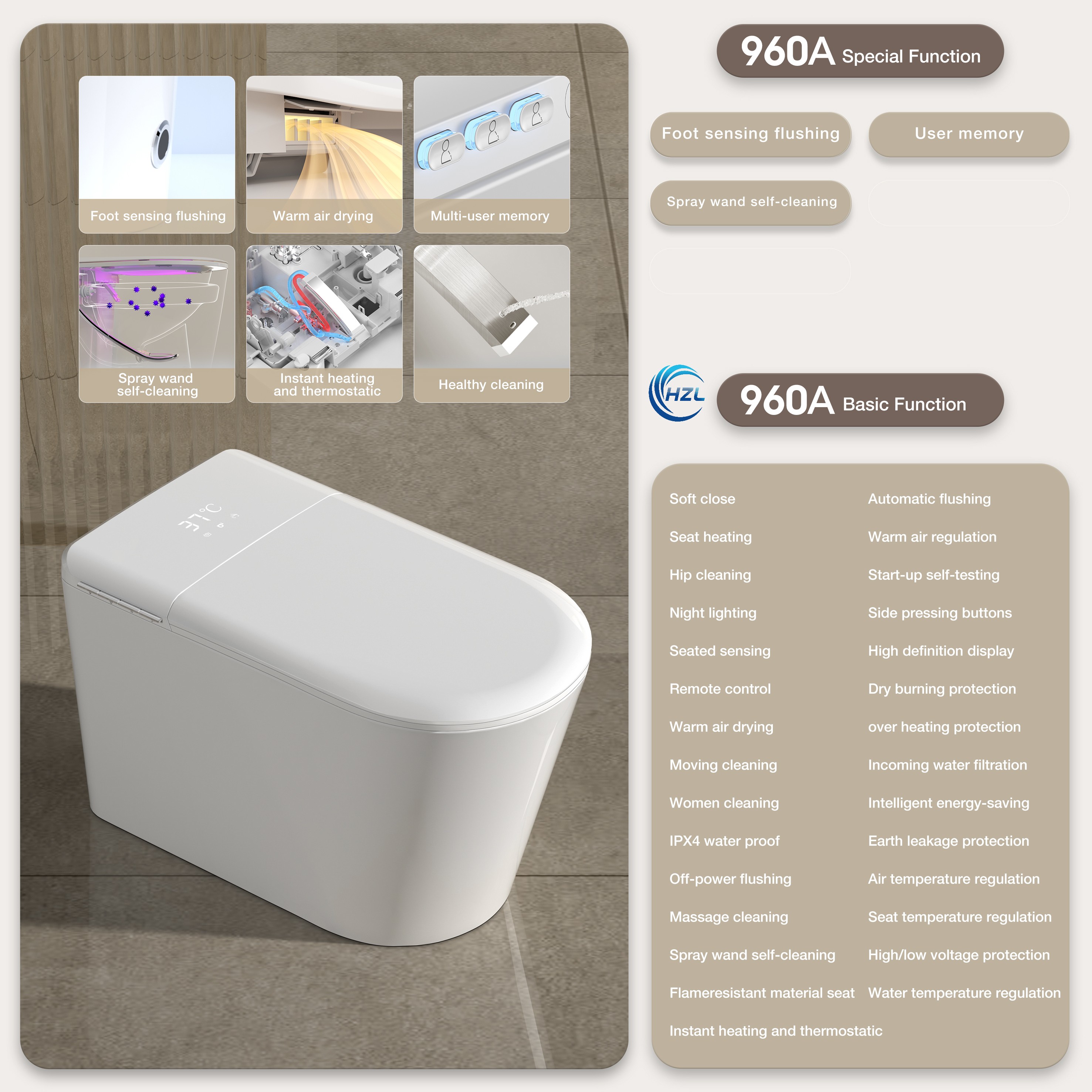 Smart toilet H960A