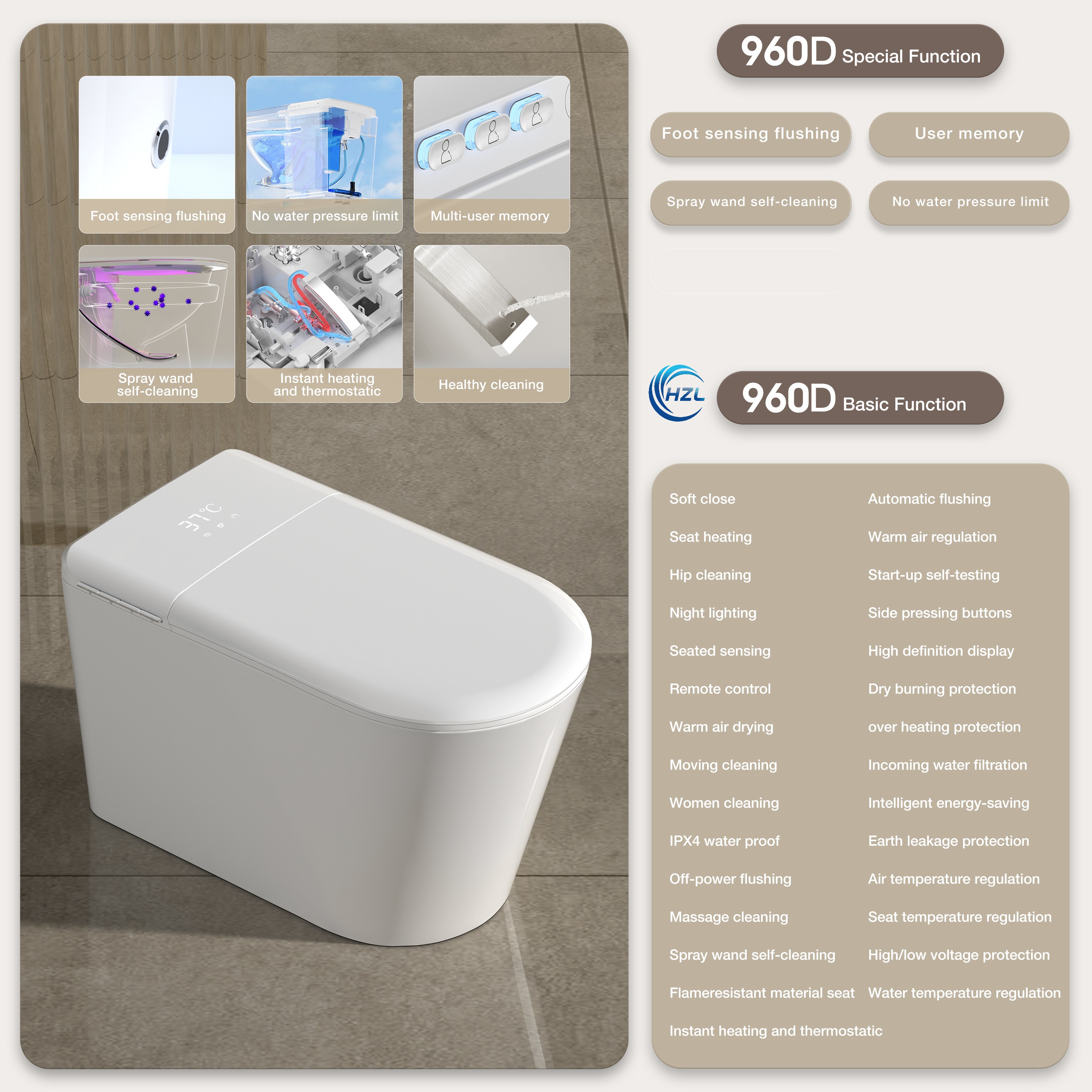 Smart toilet H960D