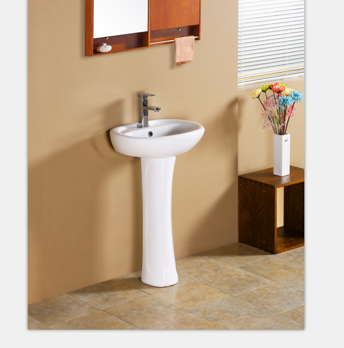 D601Basin, toilet with matching sink
