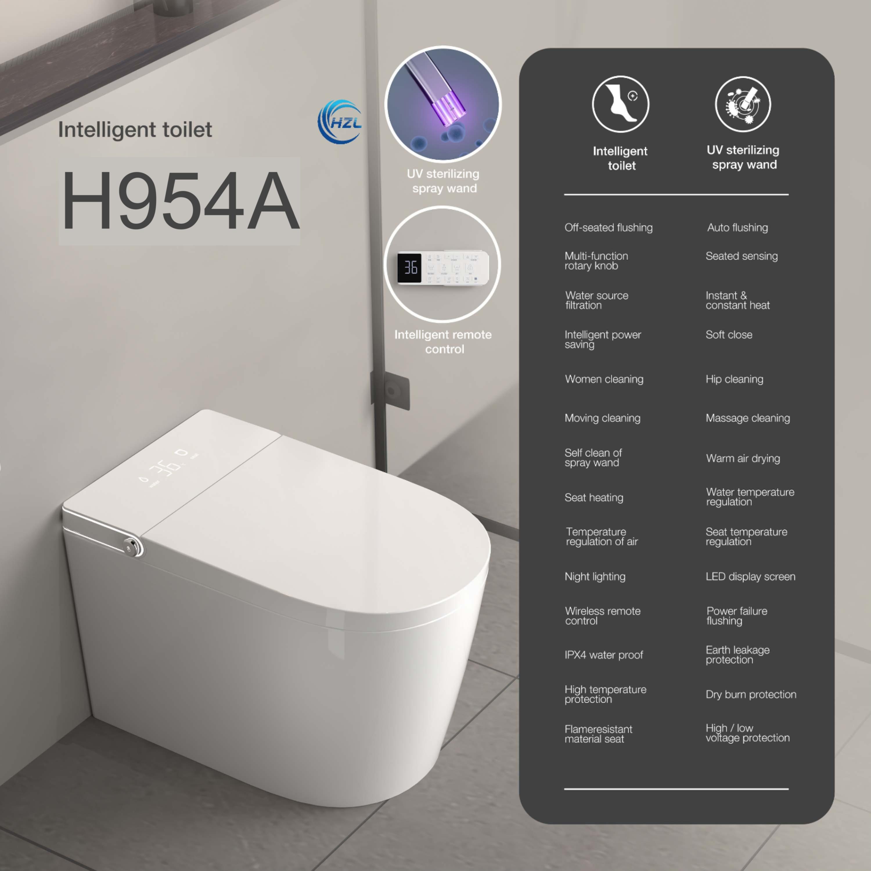 H954A smart toilet