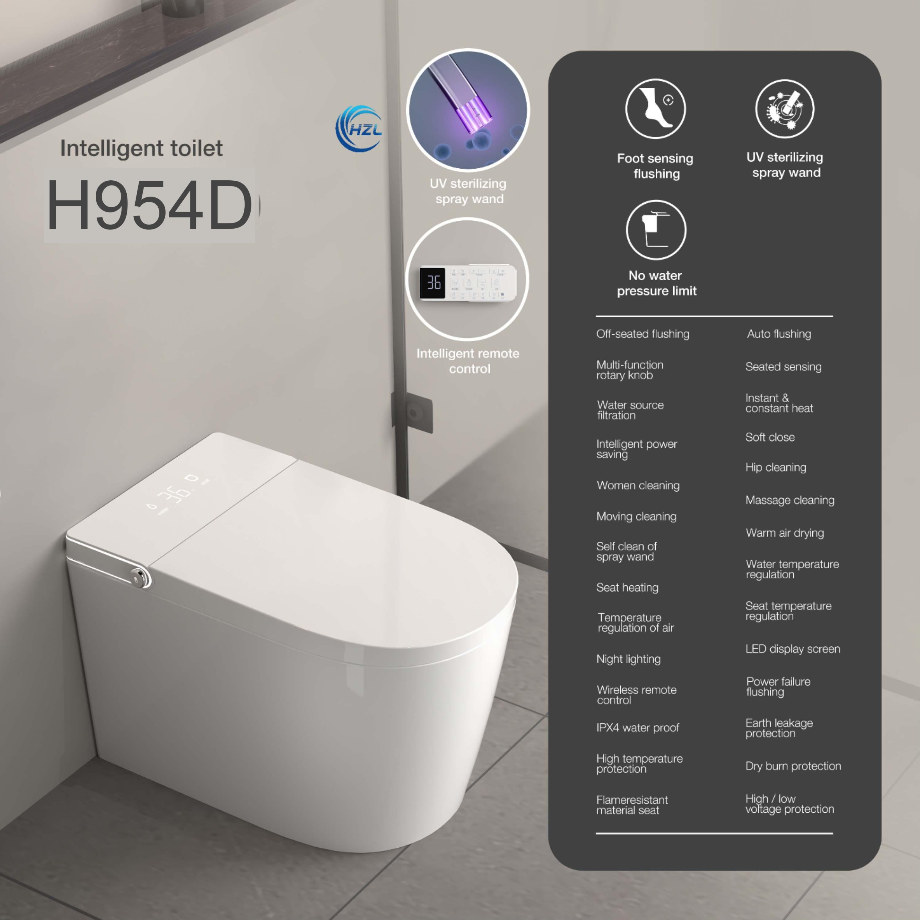 H954D smart toilet