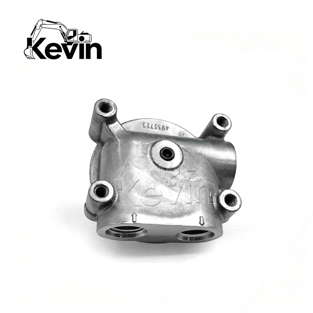 Oil Filter Head For Komatsu 6D102 Engine 4935713 Construction Machinery