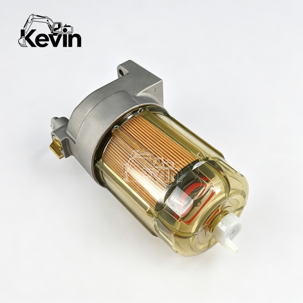 Fuel Water Separator Assembly For Kobelco SK200-8 300-8 Super 8 Excavator Hino J05E Engine 