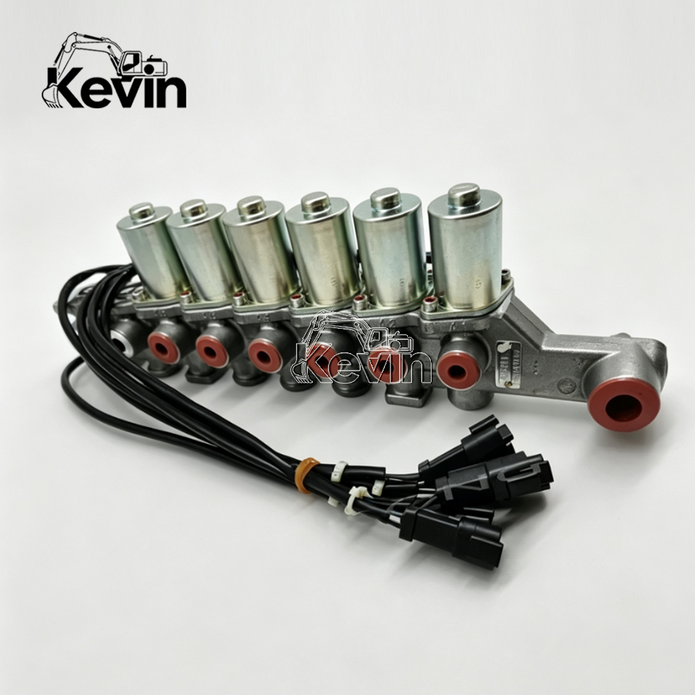 6 Solenoids Valve Assembly 20Y-60-31212 For Komatsu PC200-7 PC220-7 PC270-7 Excavator Pilot Solenoid Valve
