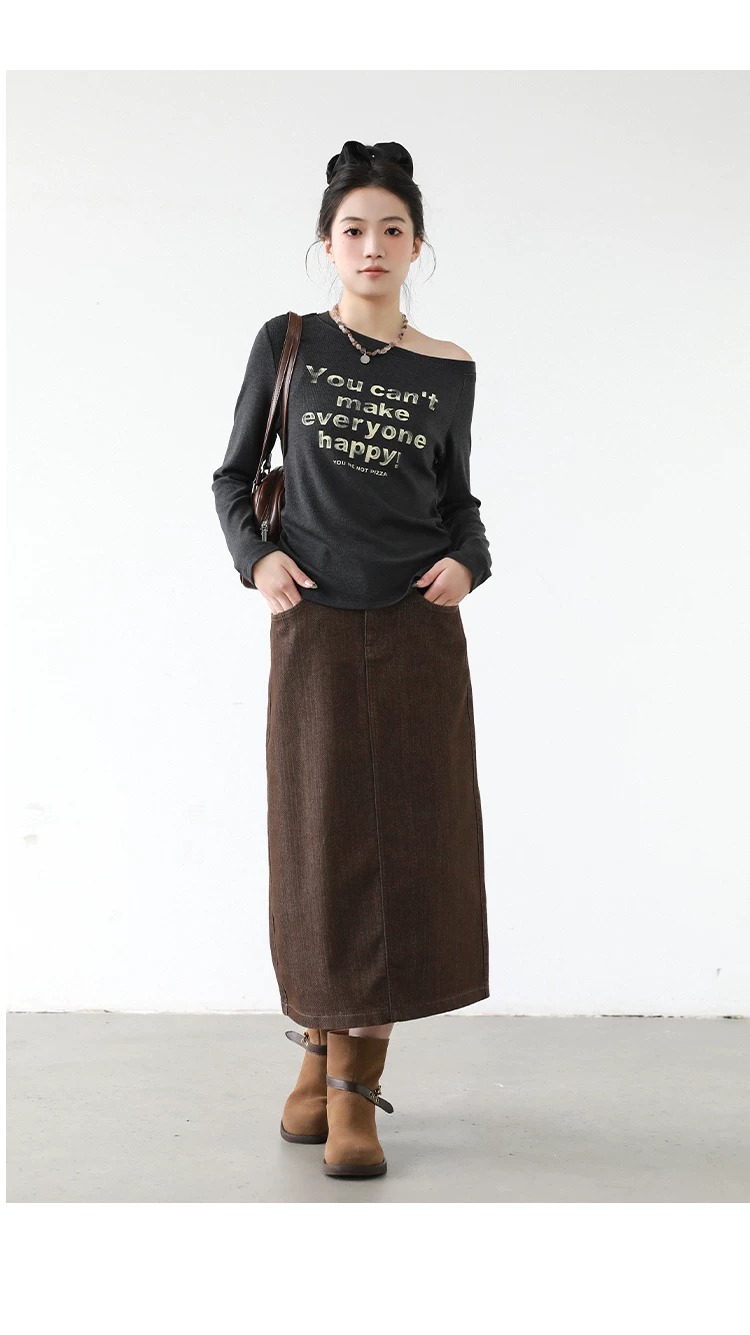 Women's denim skirt
