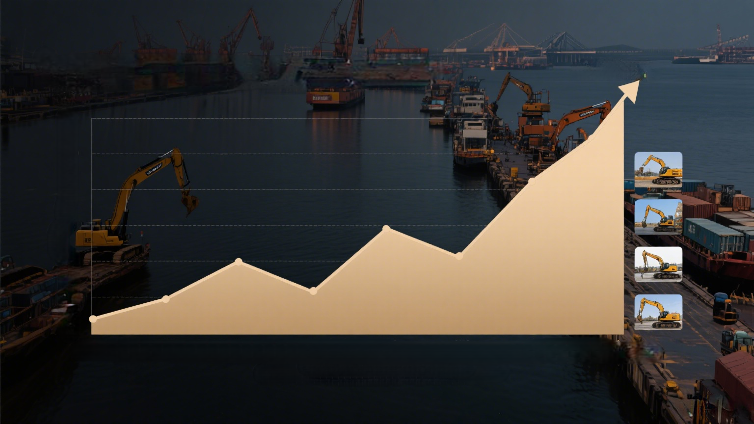 Construction machinery exports maintained rapid growth}