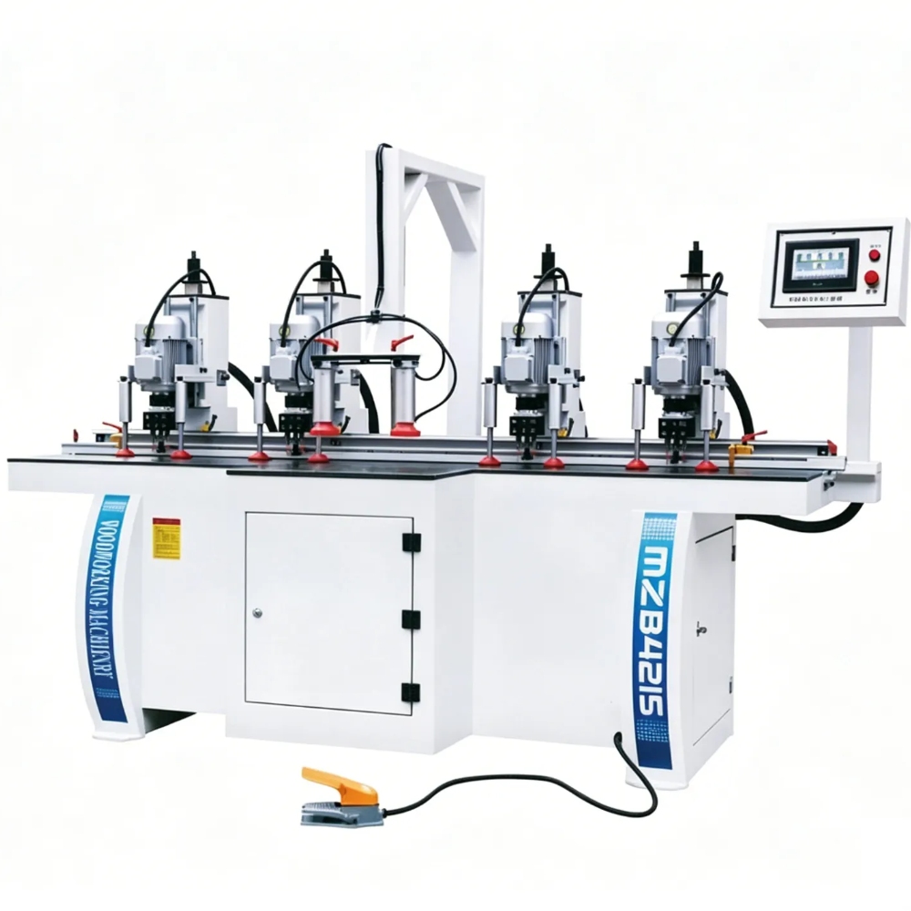 Hinge and handle drilling machine for furniture production(4 heads)