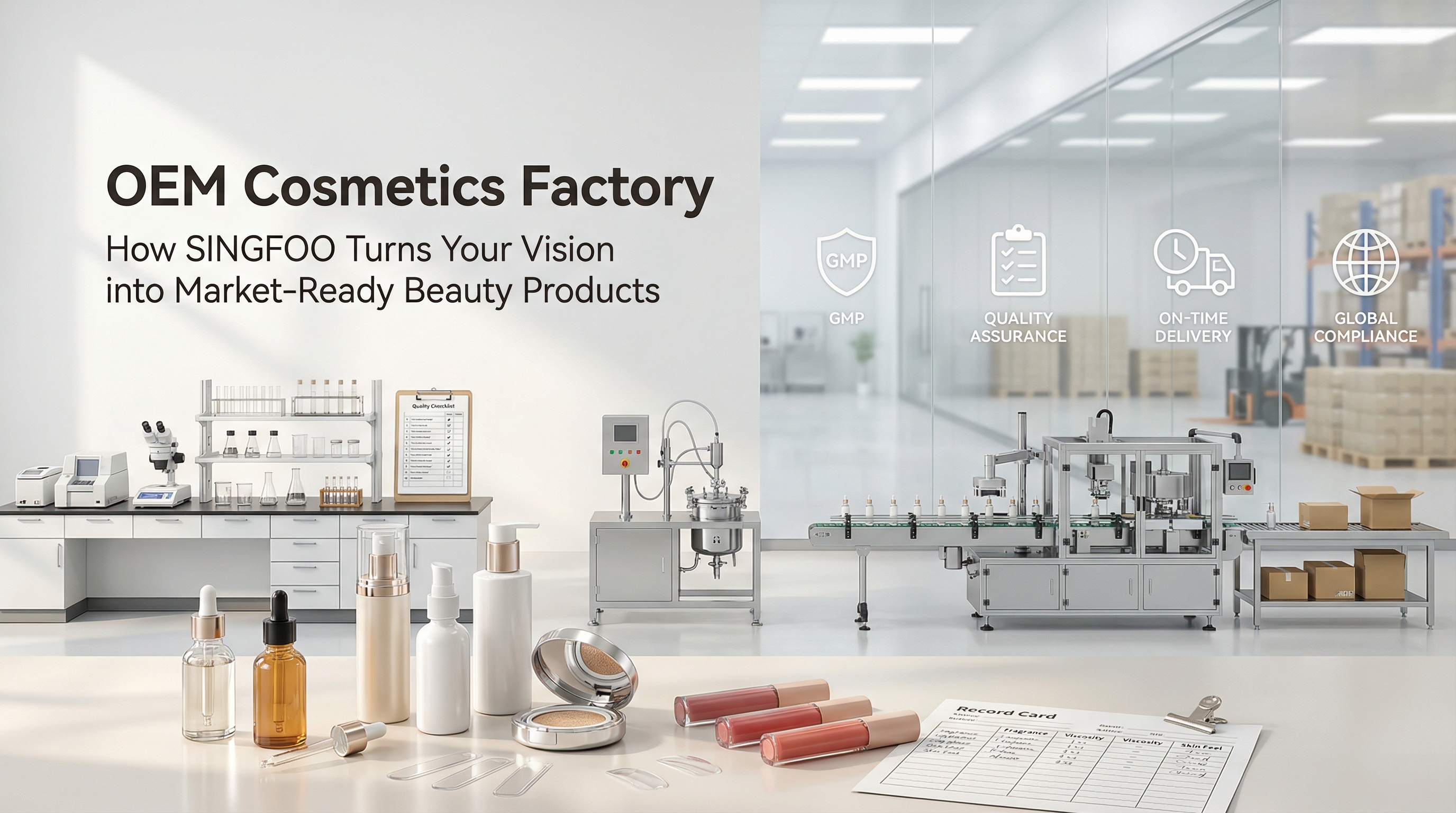 OEM Cosmetics Factory: How SINGFOO Turns Your Vision into Market-Ready Beauty Products