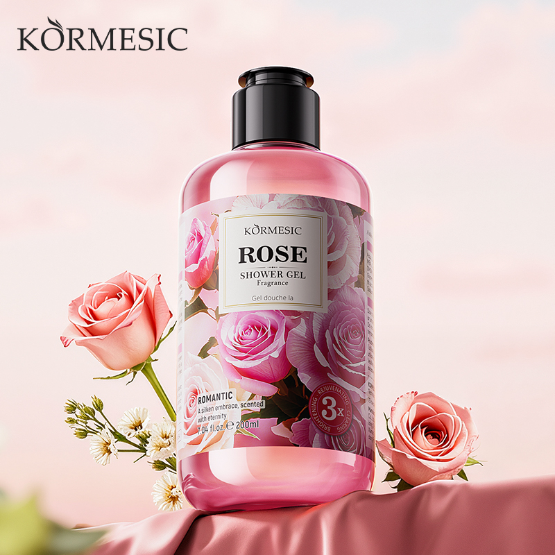 KORMESIC Rose Fragrance Shower Gel (Fresh Floral Fragrance Shower Gel FRGB)200ml