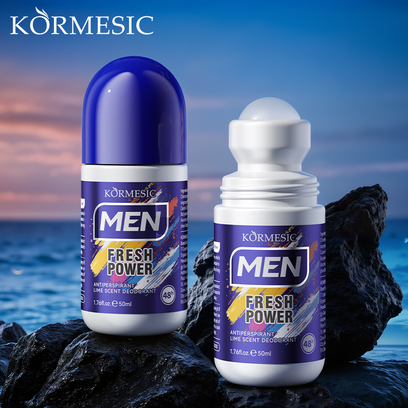 KORMESIC Men's Deodorant & Antiperspirant Roll-On - FreshPower (Men's Roll-On UKGB) 50ml