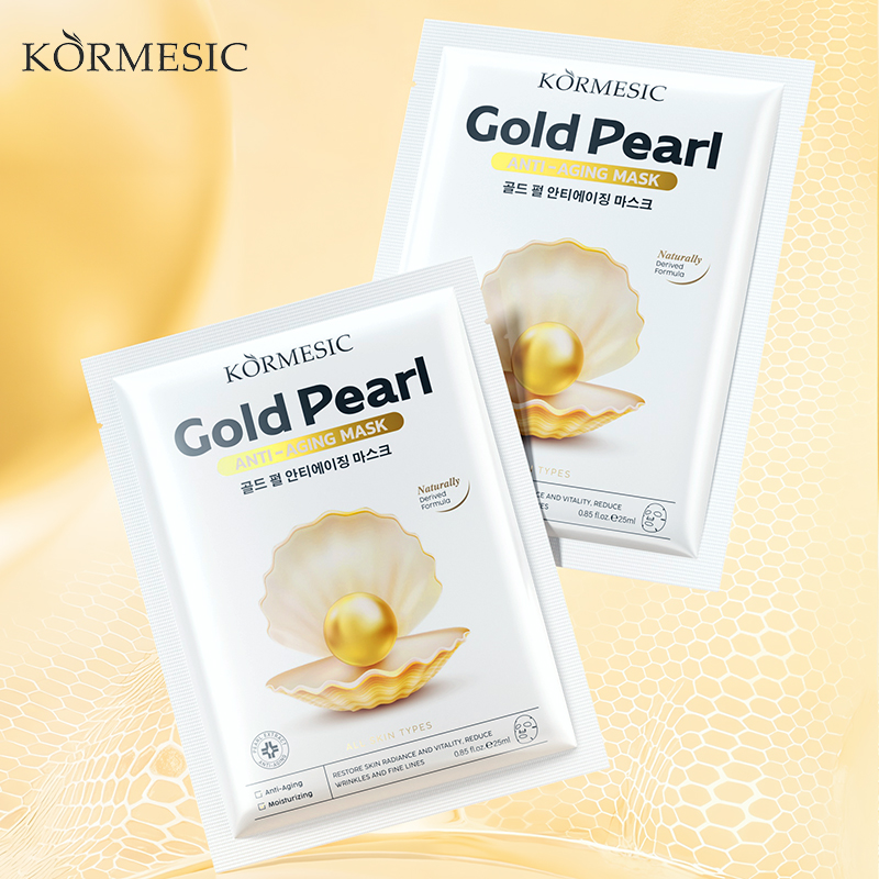 KORMESIC Golden Pearl Anti aging facial mask (Pearl facial mask Series KRGB)25ml